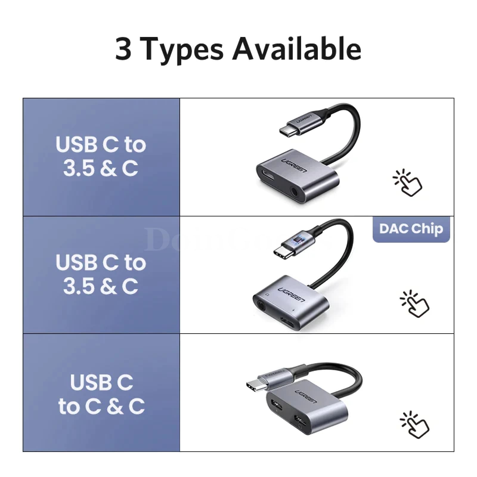 Ugreen Usb Type C To 3.5Mm Jack Adapter Aux Earphone Converter Huawei Xiaomi 301635