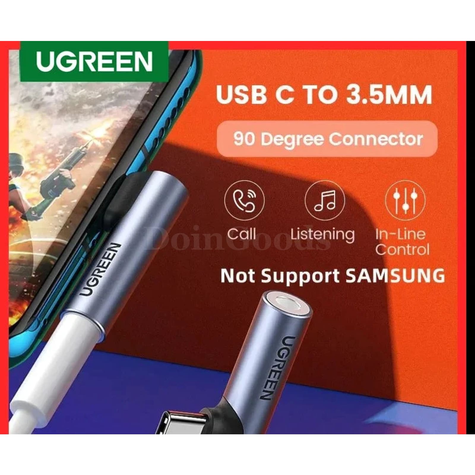 Ugreen Usb Type C To 3.5Mm Jack Headphone Adapter Xiaomi Mi 9 Oneplus Pro Huawei 301635