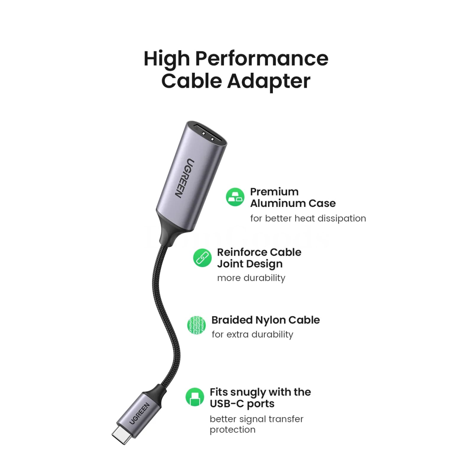 Ugreen Usb Type C To Hdmi Cable 4K Adapter Iphone Pc Xiaomi Macbook Ipad Samsung 301635