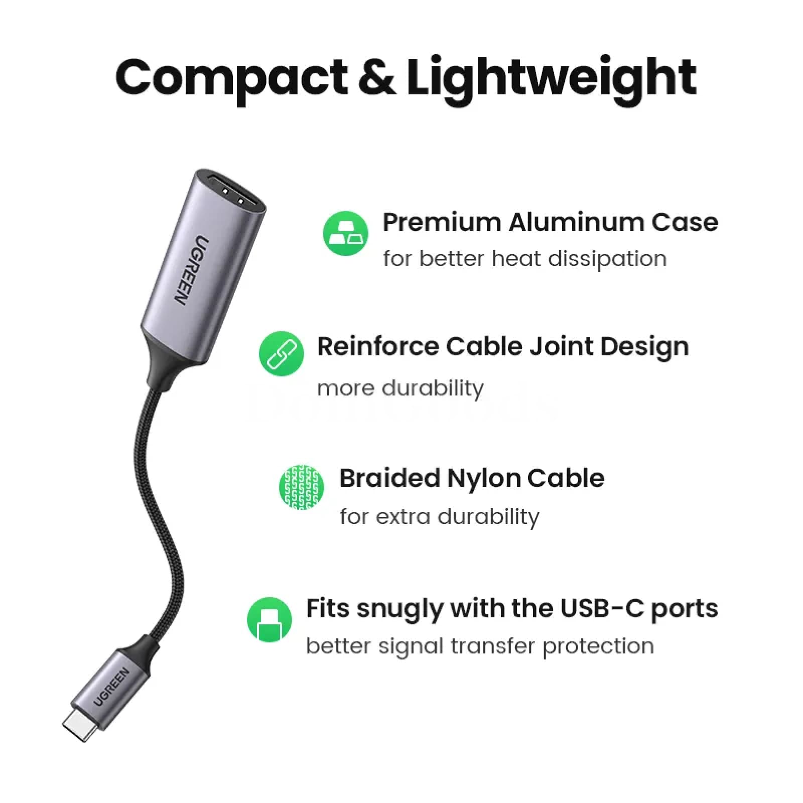 Ugreen Usb Type C To Hdmi Cable 4K Adapter Iphone Pc Xiaomi Macbook Ipad Samsung 301635