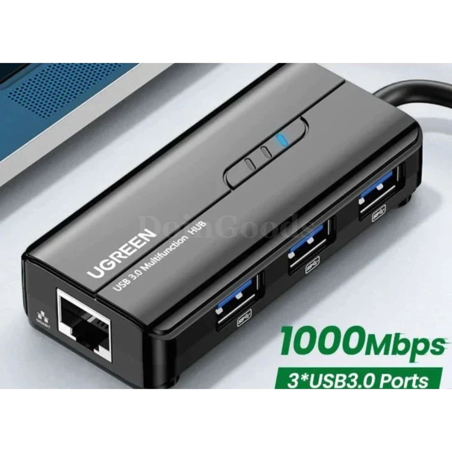 Ugreen Usb3.0 Ethernet Adapter 1000Mbps Rj45 Usb Hub Laptop Xiaomi Mi Box S/3 301635