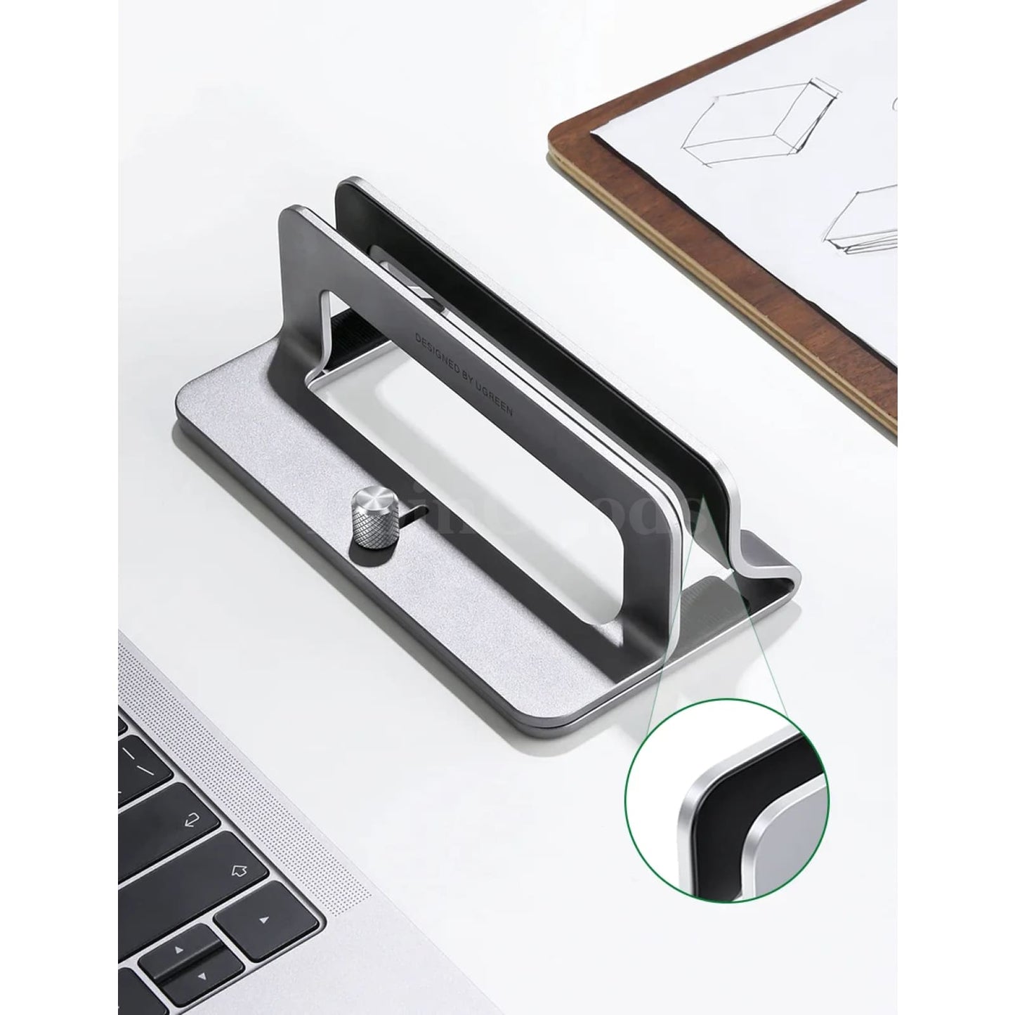 Ugreen Vertical Laptop Stand Holder Aluminum Foldable For Macbook Air Pro Tablet 301635