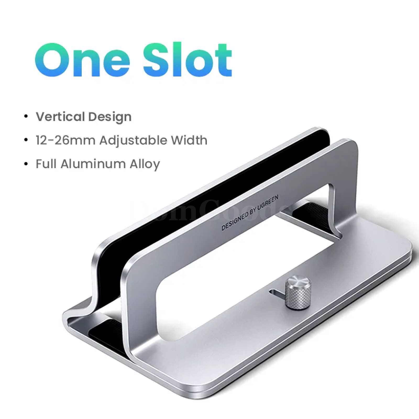 Ugreen Vertical Laptop Stand Holder Aluminum Foldable For Macbook Air Pro Tablet Metal One Slot