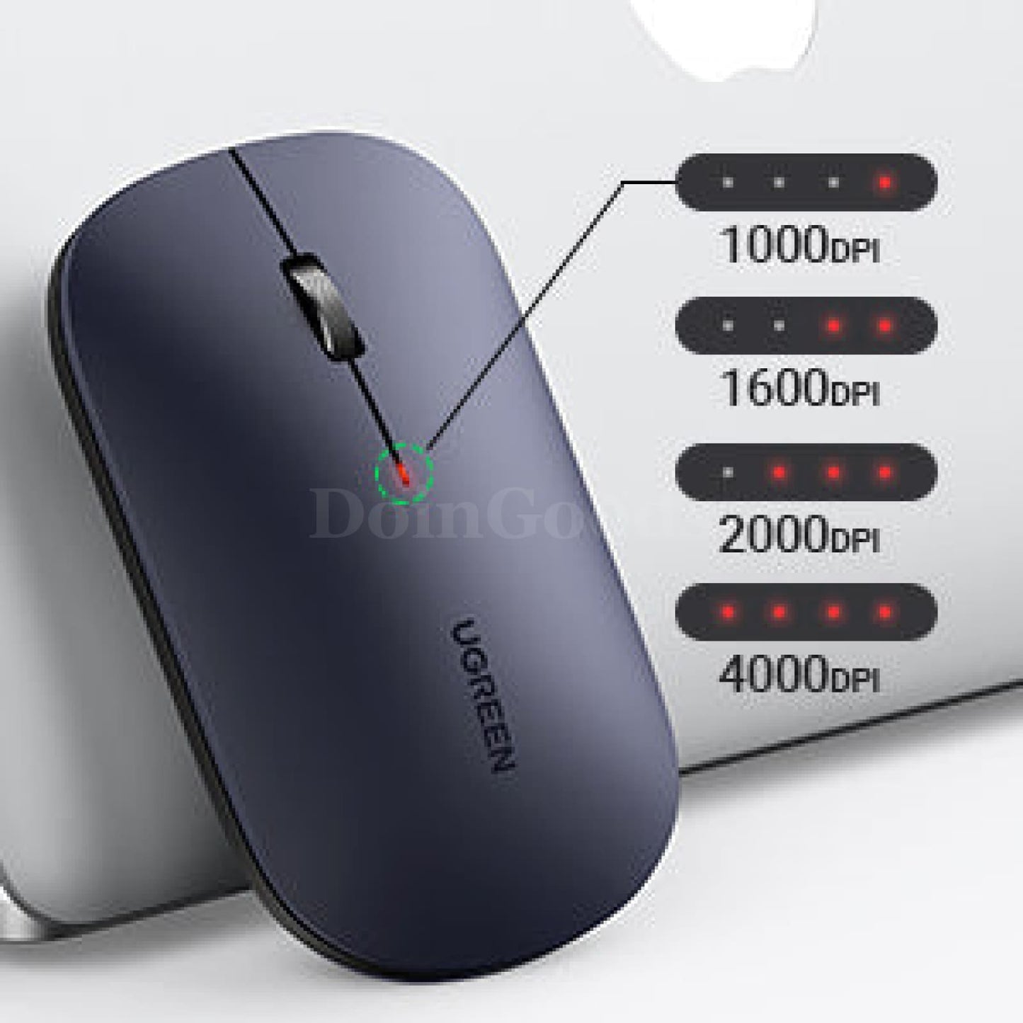 Ugreen Wireless Bluetooth Silent Mouse 4000 Dpi Slim Quiet Macbook Tablet Laptop 301635