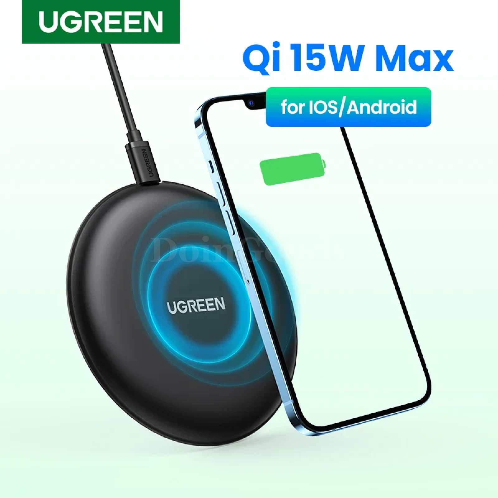 Ugreen Wireless Charger 15W Max Qi Charging Pad Phone Xiaomi Samsung Huawei Mfi 301635