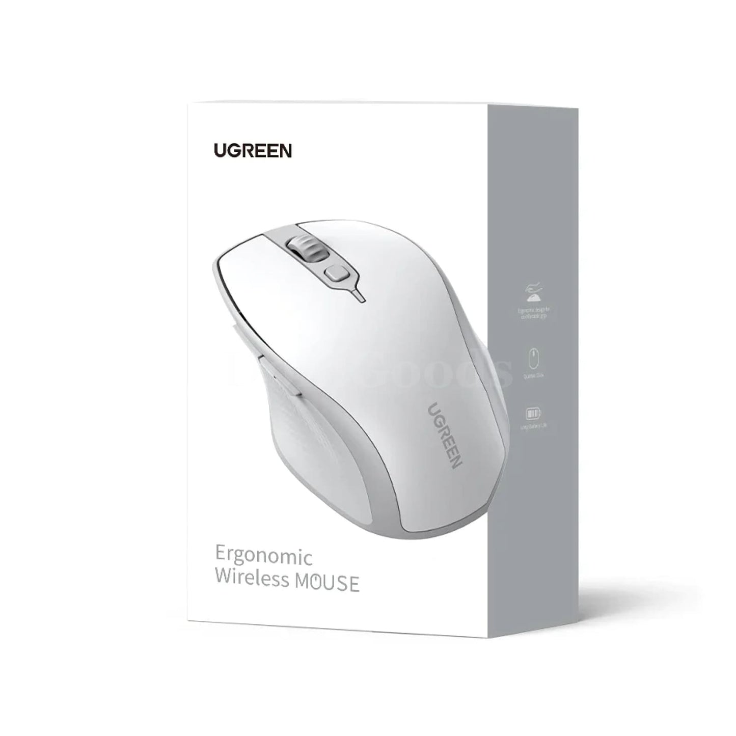 Ugreen Wireless Mouse Bluetooth 5.0 Ergonomic 4000 Dpi 6 Mute Buttons Macbook Pc 301635