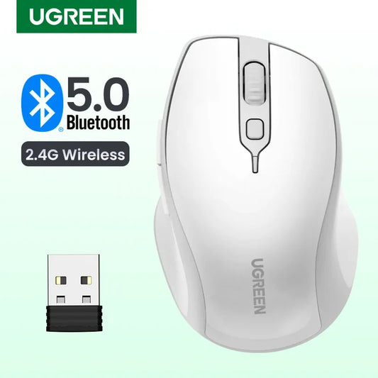 Ugreen Wireless Mouse Bluetooth 5.0 Ergonomic 4000 Dpi 6 Mute Buttons Macbook Pc 301635