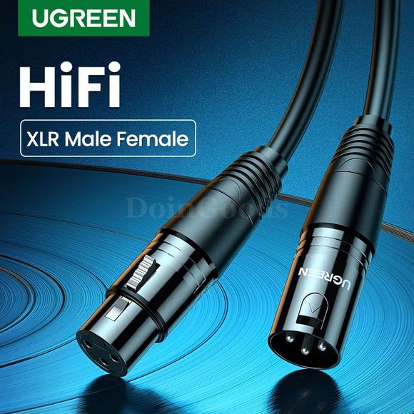 Ugreen Xlr Cable - Karaoke Microphone Sound Cannon Extension For Audio Mixer And Amplifiers 301635
