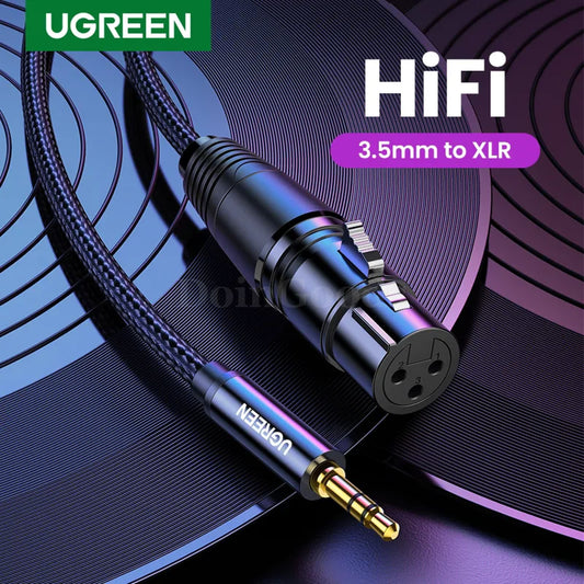 Ugreen Xlr To 3.5Mm Microphone Cable Hifi Female Mini Jack For Dslr Camera 301635