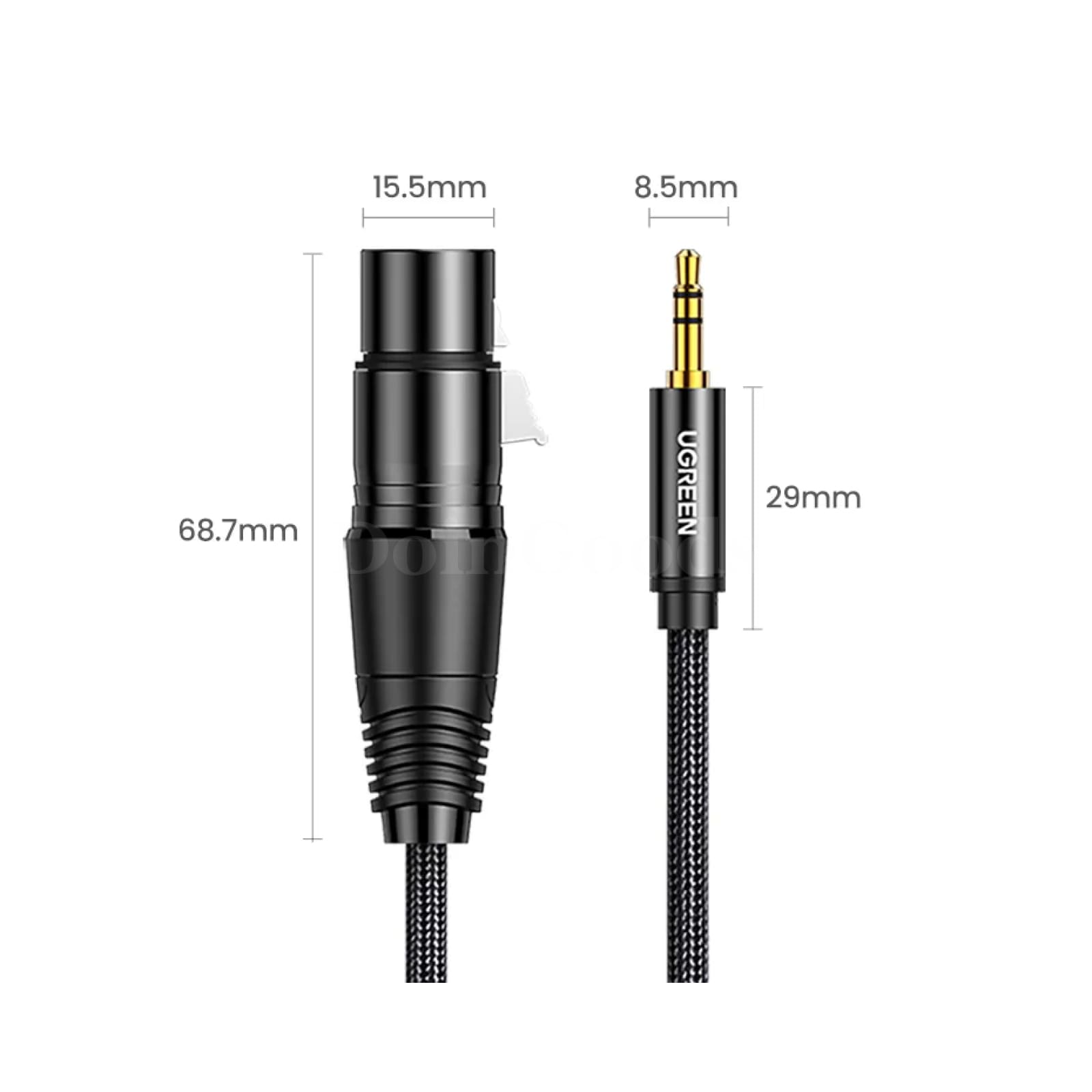 Ugreen Xlr To 3.5Mm Microphone Cable Hifi Female Mini Jack For Dslr Camera 301635