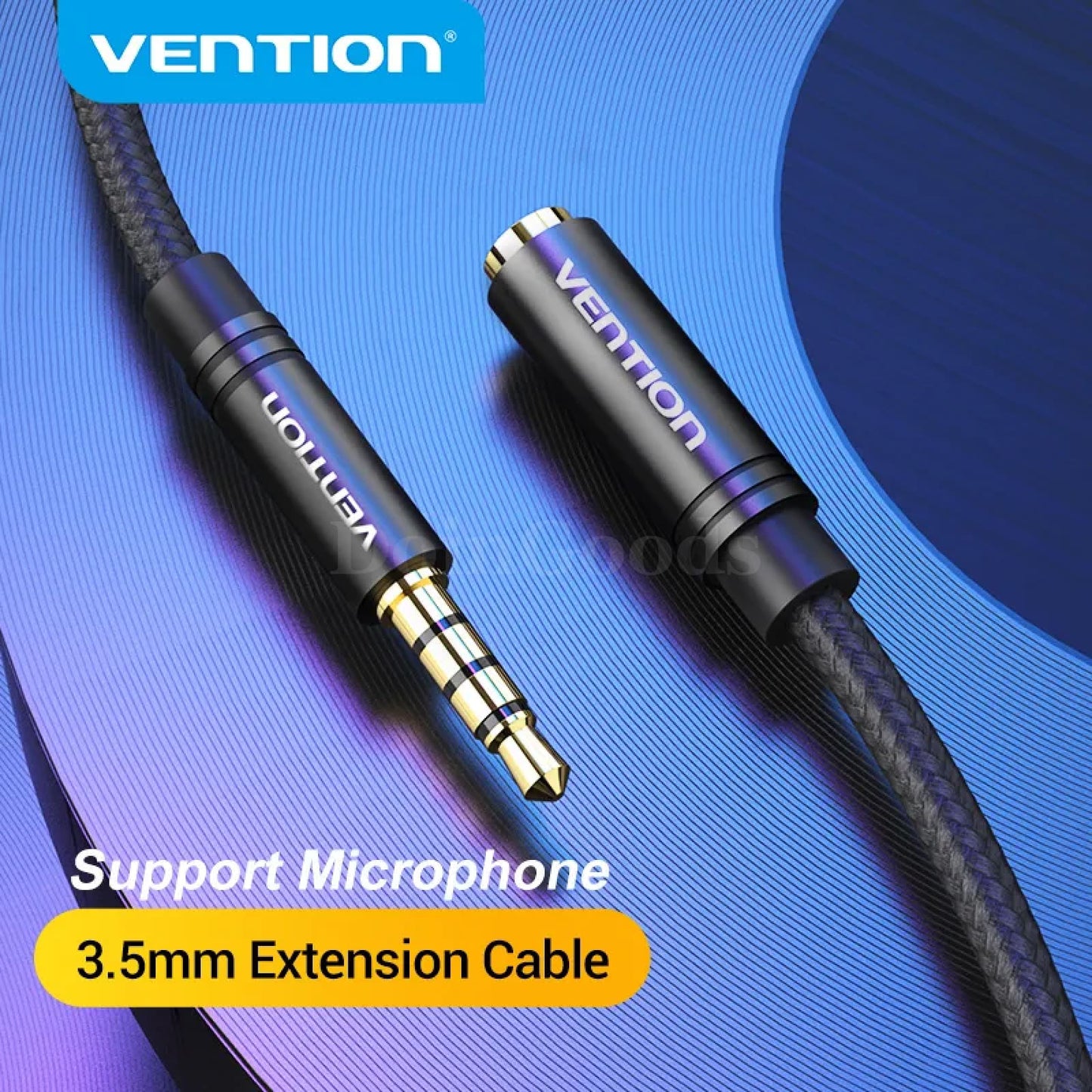 Vention 3.5Mm Aux Extension Cable - For Car Laptop Mini Pc Tv Xiaomi Huawei Stereo Headphone And