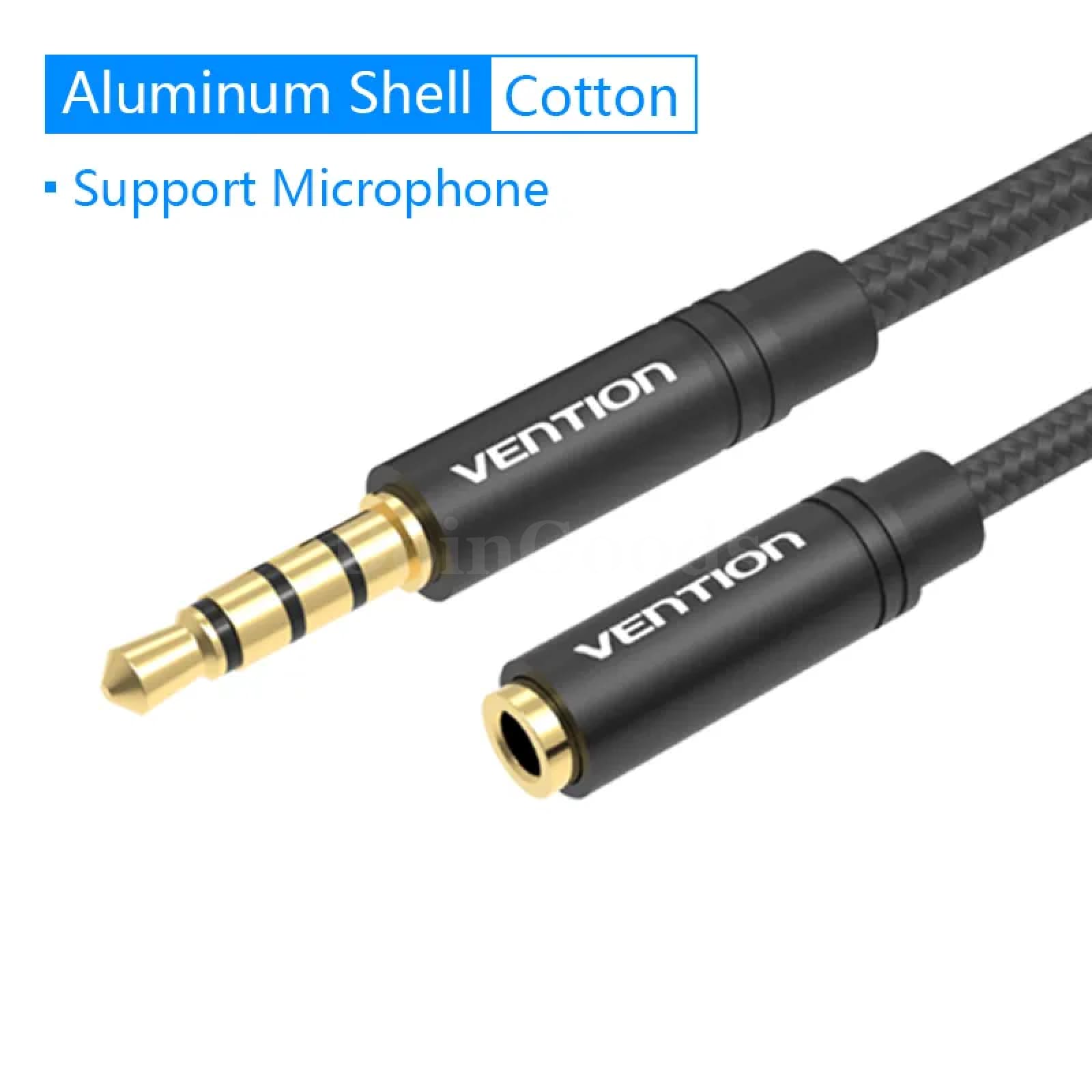 Vention 3.5Mm Aux Extension Cable - For Car Laptop Mini Pc Tv Xiaomi Huawei Stereo Headphone And