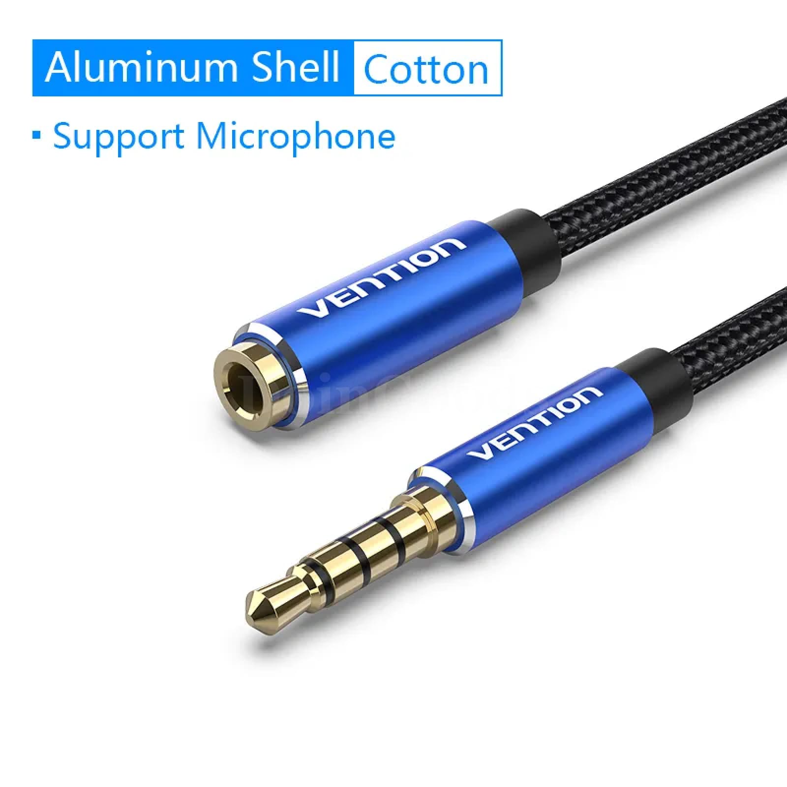 Vention 3.5Mm Aux Extension Cable - For Car Laptop Mini Pc Tv Xiaomi Huawei Stereo Headphone And