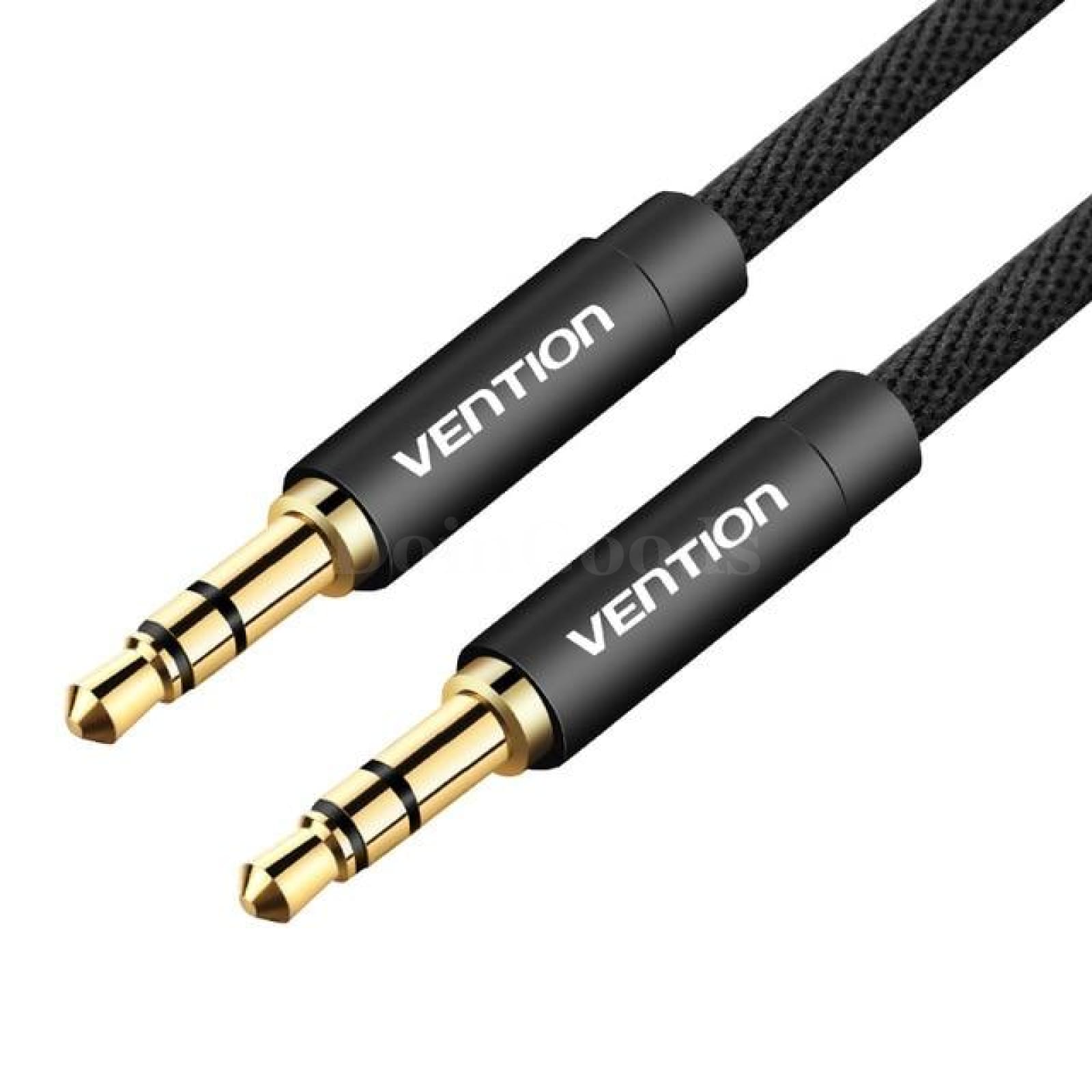 Vention Aux 3.5Mm Audio Jack Male To Headphone Stereo For Car Iphone Cord Cable Black / 0.5M 536610