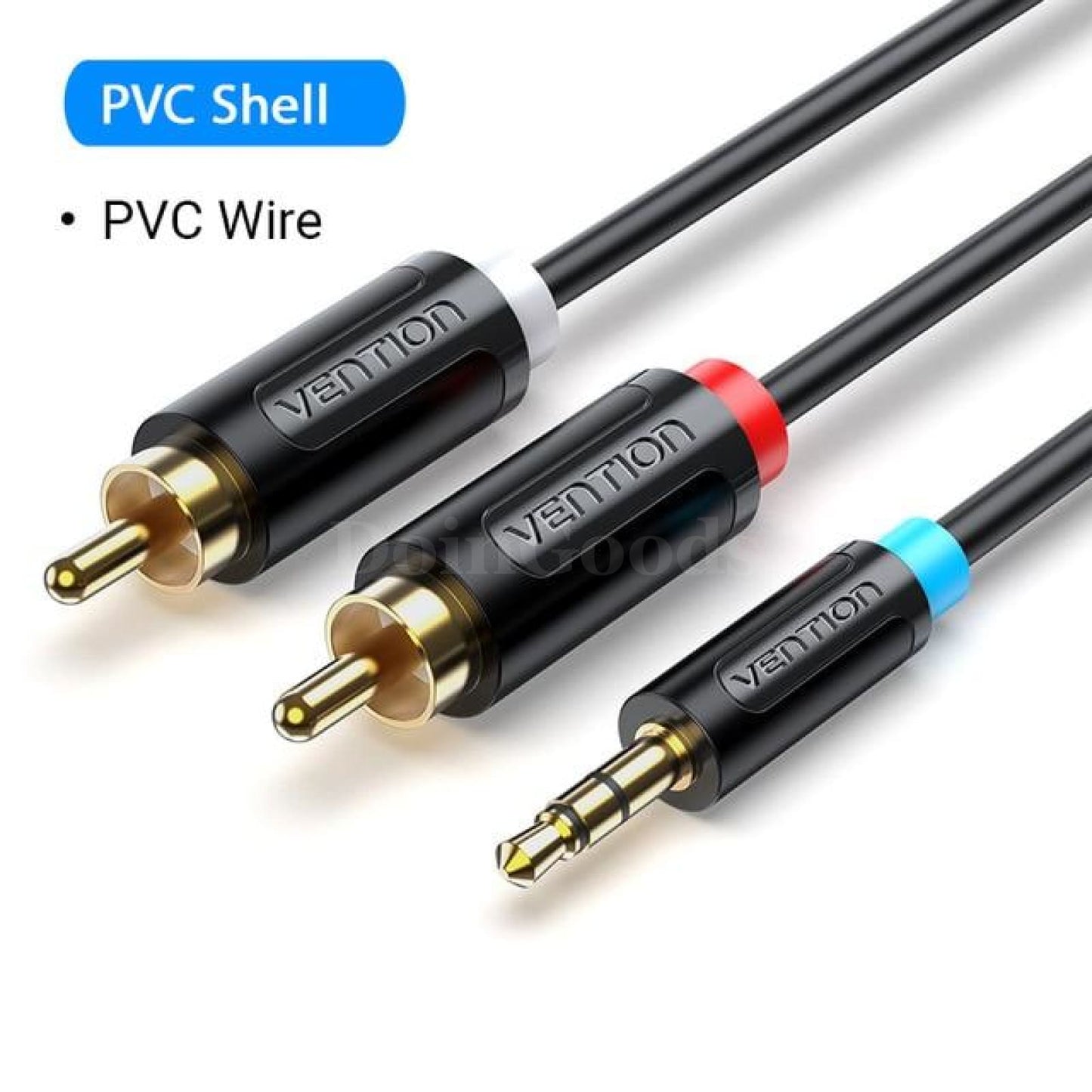 Vention Rca 3.5 To Audio Jack For Phone Edifer Home Theater Dvd Male Aux Cable Pvc Shell / 0.5M